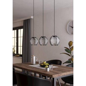 Lámparas Eglo WAVERTON Lámparas suspendidas Negro, 3 luces
