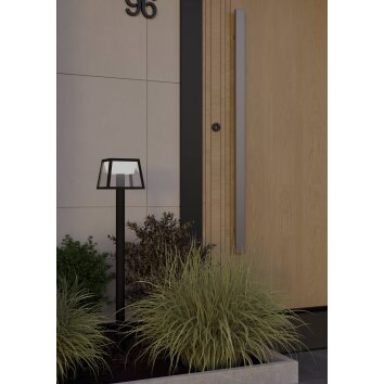 Lámparas Eglo ALTILIA Lámparas solares LED Negro, 1 luz, Sensor de movimiento