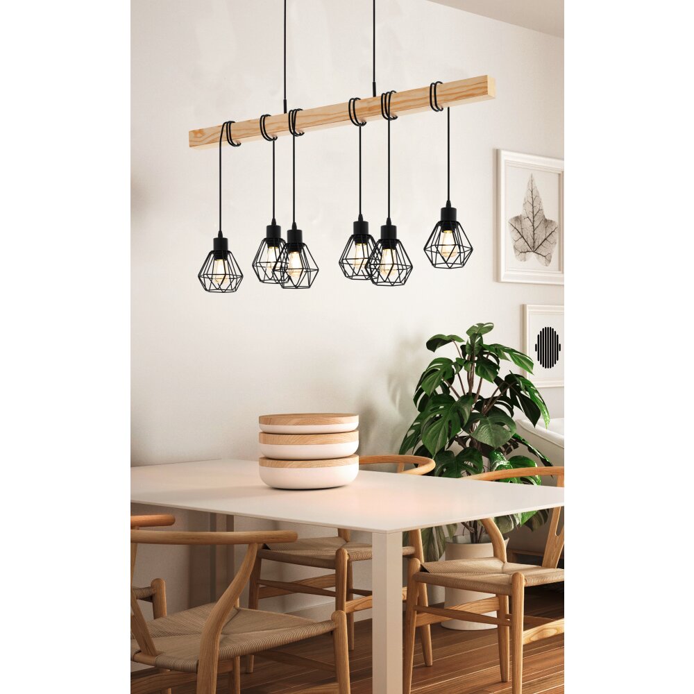 Lámparas Eglo EGLO Lámparas suspendidas Marrón, Negro, 6 luces main product photo