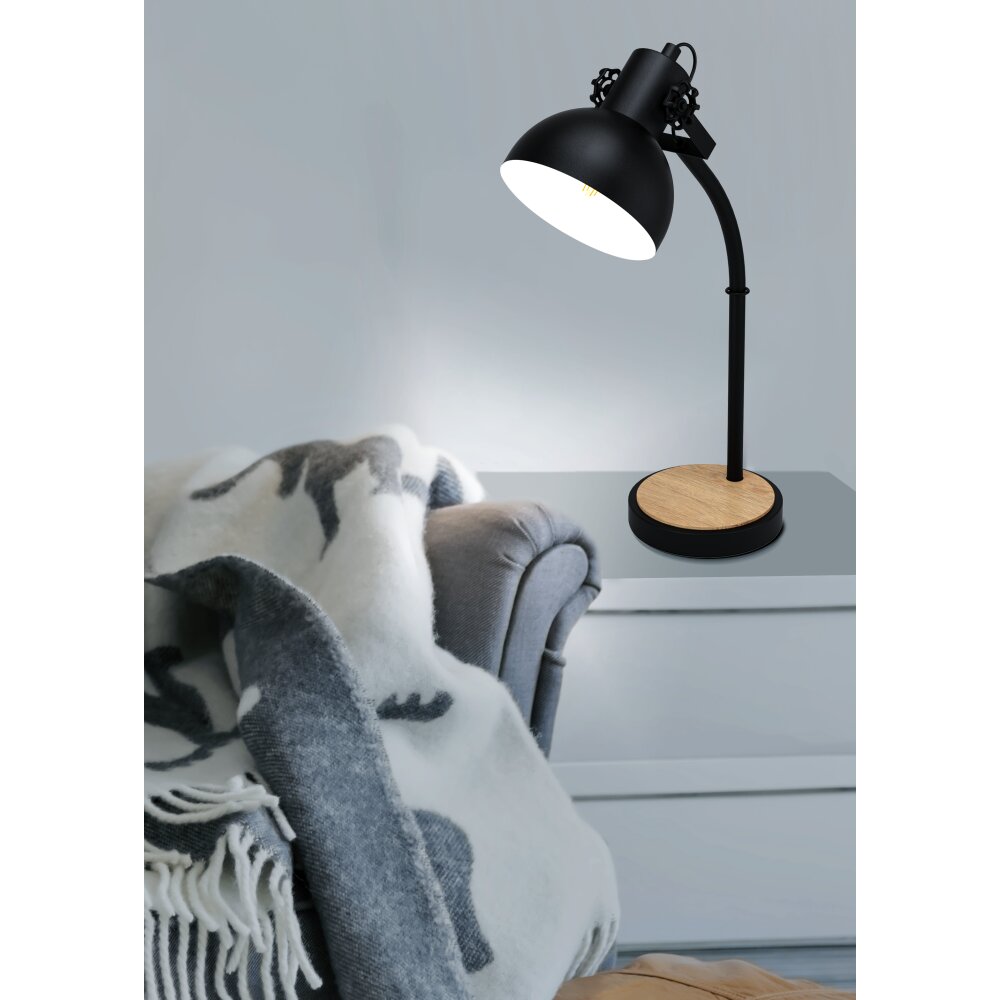 Lámparas Eglo LUBENHAM Lámparas de mesa Marrón, Negro, 1 luz main product photo