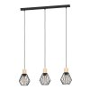 Lámparas Eglo PALMORLA Lámparas suspendidas Marrón, Negro, 3 luces