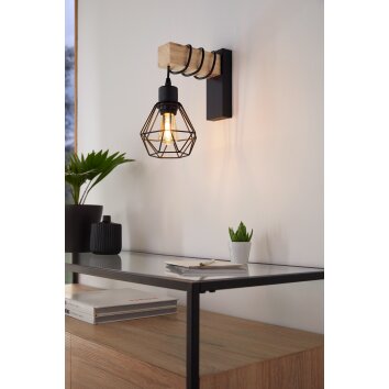 Lámparas Eglo EGLO Apliques Marrón, Negro, 1 luz