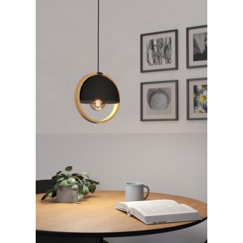 Lámparas Eglo CALLOW Lámparas suspendidas Marrón, Negro, 1 luz