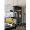 Lámparas Eglo SHERBURN Lámparas suspendidas Marrón, Negro, 3 luces