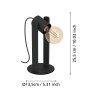 Lámparas Eglo PLIMSOLL Lámparas de mesa Negro, 1 luz