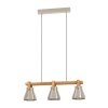 Lámparas Eglo CAWTON Lámparas suspendidas Marrón, Acero bruñido, 3 luces