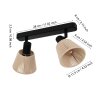 Lámparas Eglo SEAGARD Plafones, Spot techo Negro, 2 luces