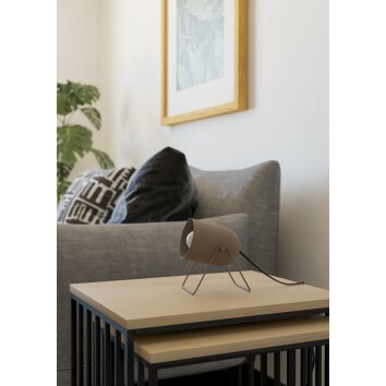 Lámparas Eglo TILSTON Lámparas de mesa Color arena, 1 luz