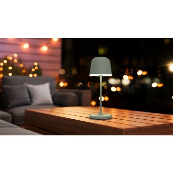 Lámparas Eglo MANNERA-S Lámparas de mesa LED Verde, 1 luz, Mando a distancia, Cambia de color