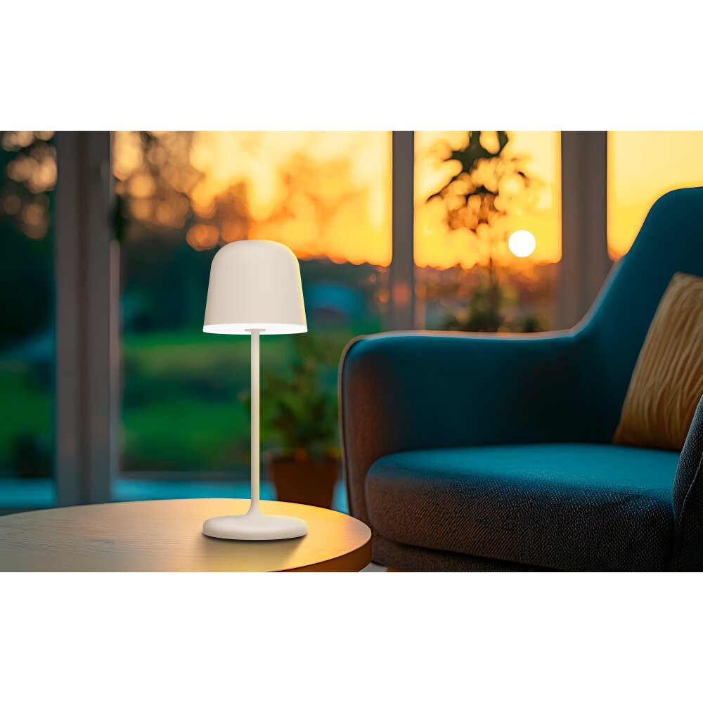 Lámparas Eglo MANNERA-S Lámparas de mesa LED Color arena, 1 luz, Mando a distancia, Cambia de color main product photo