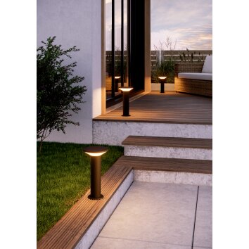 Lámparas Eglo RIGOSA Balizas de exterior LED Negro, 1 luz