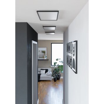 Lámparas Eglo ROVITO Plafones LED Negro, Cambia de color