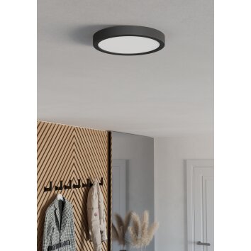 Lámparas Eglo EGLO Plafones LED Negro, Cambia de color