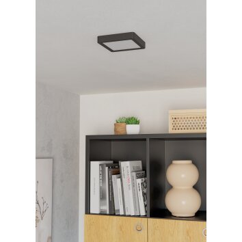 Lámparas Eglo EGLO Plafones LED Negro, Cambia de color