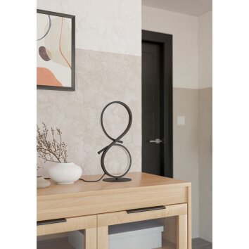 Lámparas Eglo SERPINS Lámparas de mesa LED Negro