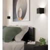 Lámparas Eglo VALMONTONE Apliques LED Negro