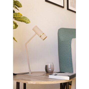 Lámparas Eglo CAMINIA Lámparas de mesa LED Latón, Color arena