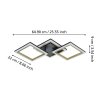 Lámparas Eglo CALLIERA Plafones LED Latón, Negro