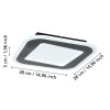 Lámparas Eglo MACCHIONI Plafones LED Negro, Blanca, Mando a distancia