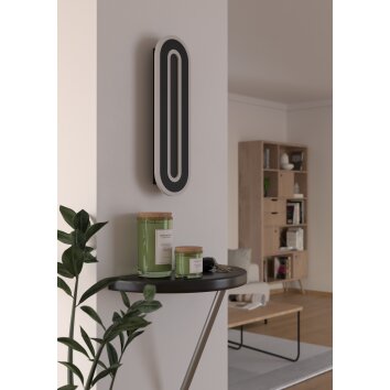 Lámparas Eglo MACCHIONI Apliques LED Negro, Blanca