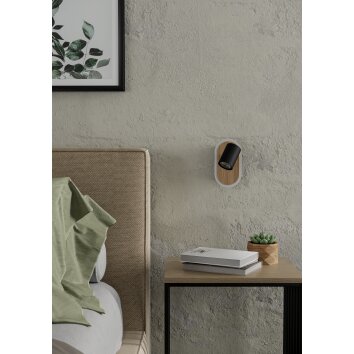 Lámparas Eglo RIMBOCCHI Spot techo, Apliques LED Marrón, Negro