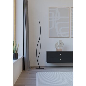 Lámparas Eglo GRISOLIA Lámpara de pie LED Negro