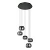 Lámparas Eglo HORTUNAS Lámparas suspendidas LED Negro
