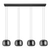 Lámparas Eglo HORTUNAS Lámparas suspendidas LED Negro