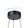 Lámparas Eglo MEZZOMONTE Lámparas suspendidas LED Bronce, Negro, Mando a distancia