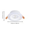 Lámparas Eglo RGB Empotrables LED Blanca, Mando a distancia, Cambia de color