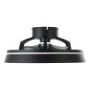 Lámparas Eglo mit lámpara ventilador de techo LED Negro, Mando a distancia, Cambia de color