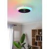 Lámparas Eglo mit lámpara ventilador de techo LED Negro, Blanca, Mando a distancia, Cambia de color