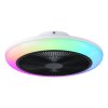 Lámparas Eglo mit lámpara ventilador de techo LED Negro, Blanca, Mando a distancia, Cambia de color