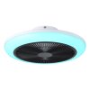 Lámparas Eglo mit lámpara ventilador de techo LED Negro, Blanca, Mando a distancia, Cambia de color