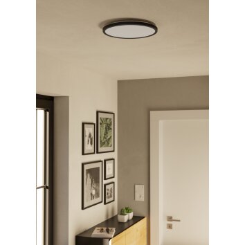 Lámparas Eglo ROVITO-Z Plafones LED Negro, Cambia de color