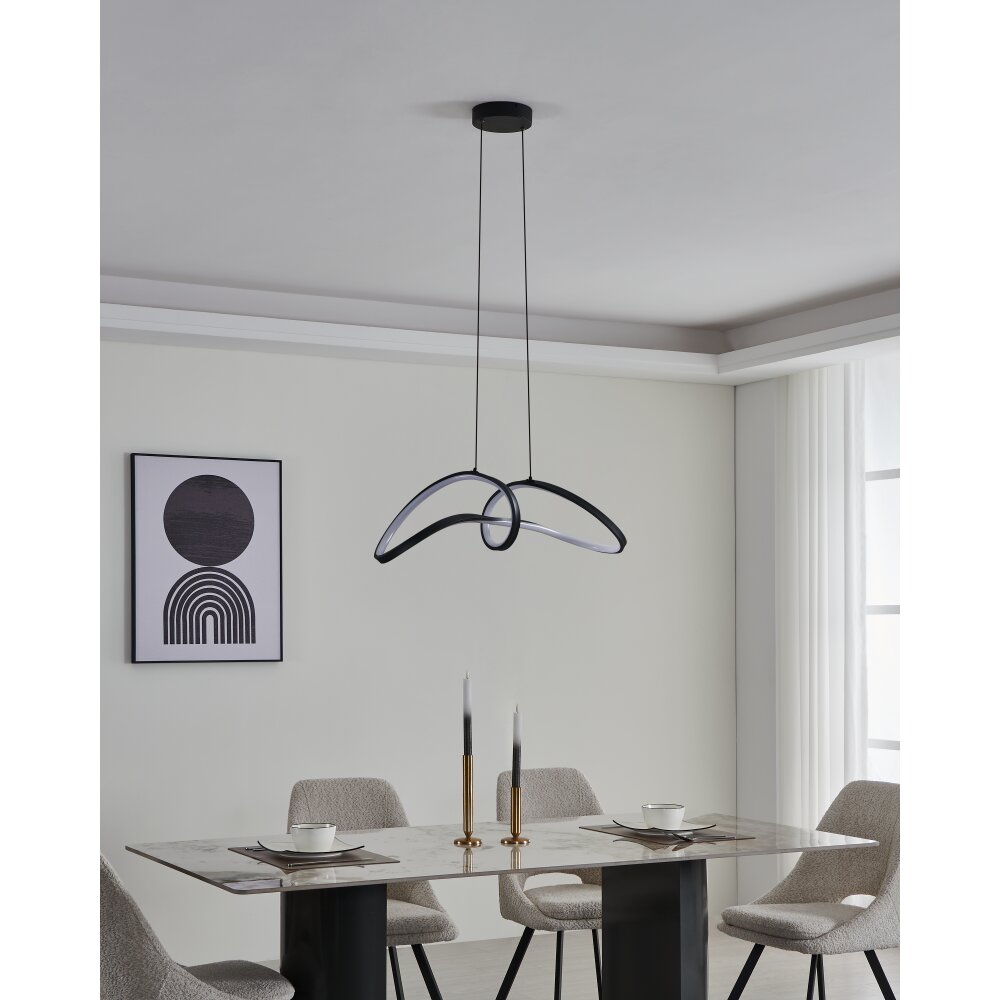 Lámparas Eglo CALAROSSA-Z Lámparas suspendidas LED Negro, Cambia de color main product photo