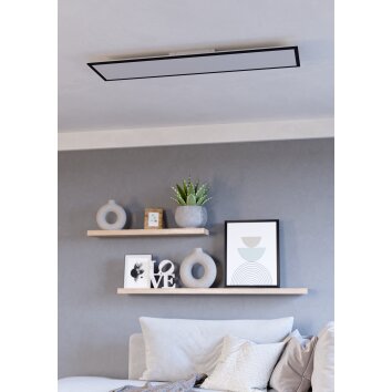 Lámparas Eglo MORADILLO-Z Plafones LED Negro, Cambia de color