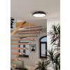 Lámparas Eglo LORETELLO-Z Plafones LED Negro, Cambia de color