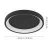 Lámparas Eglo LORETELLO-Z Plafones LED Negro, Cambia de color