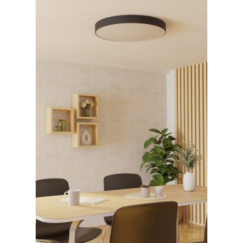 Lámparas Eglo GALLIZZI-Z Plafones LED Negro, Cambia de color
