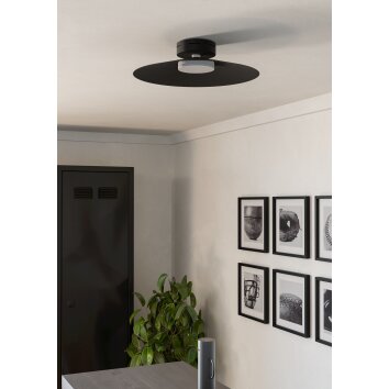 Lámparas Eglo CONOMAVILLA-Z Plafones LED Negro, Cambia de color