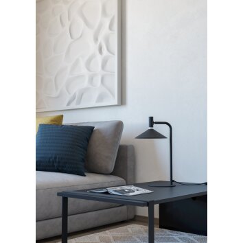 Lámparas Eglo CONOMAVILLA-Z Lámparas de mesa LED Negro, Cambia de color