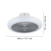Lámparas Eglo mit lámpara ventilador de techo LED Gris, Blanca, Mando a distancia