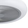 Lámparas Eglo mit lámpara ventilador de techo LED Gris, Blanca, Mando a distancia