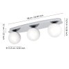 Lámparas Eglo CASTROVIDO Plafones, Plafones y apliques / Lámparas de techo y pared LED Cromo