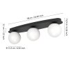 Lámparas Eglo CASTROVIDO Plafones, Plafones y apliques / Lámparas de techo y pared LED Negro