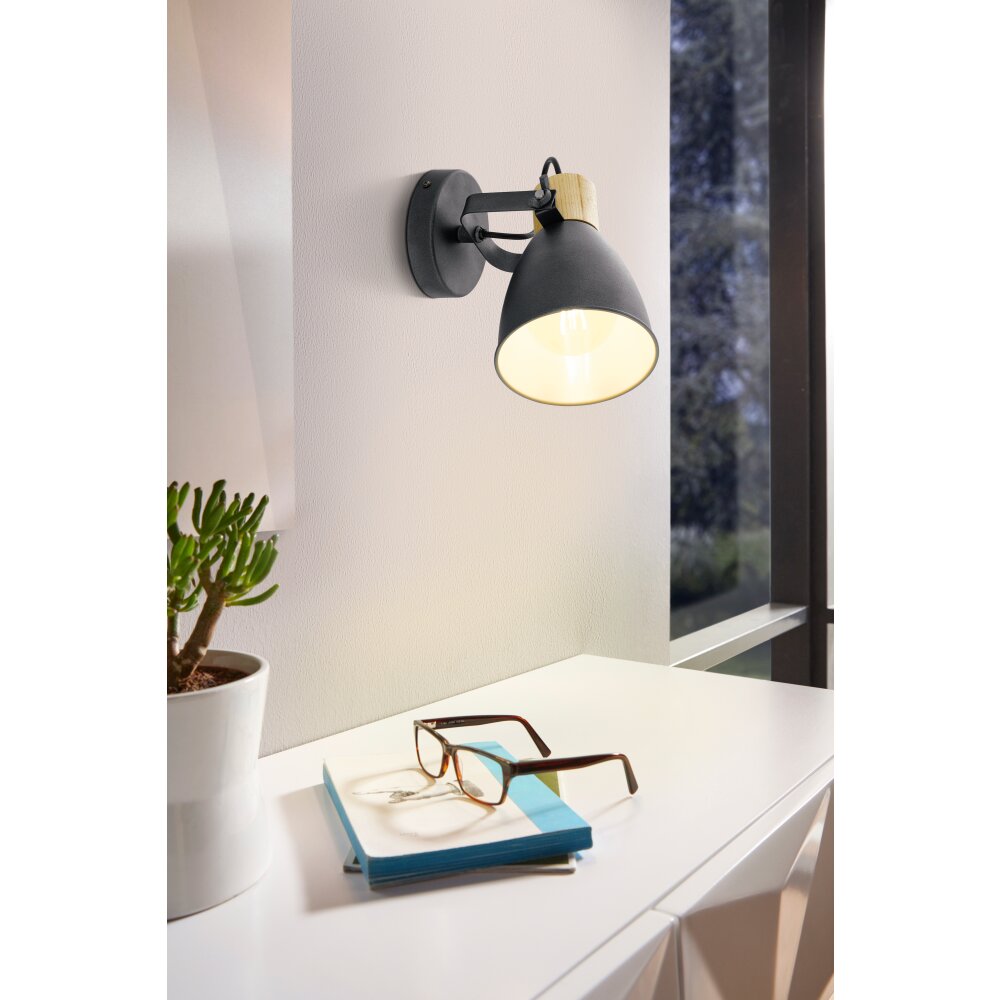 Lámparas Eglo COSWARTH Plafones, Spot techo, Apliques Antracita, Marrón, Blanco opalino main product photo