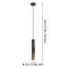 Lámparas Eglo BARBOTTO Lámparas suspendidas LED Marrón, Negro