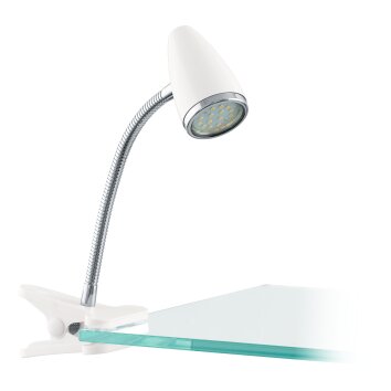 Lámparas Eglo EGLO Flexos con pinza LED Cromo, Blanca