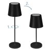 Lámparas Eglo CABOZO Lámparas de mesa LED Negro